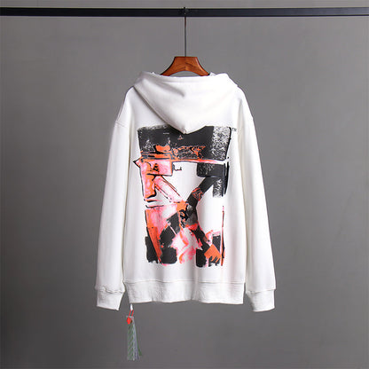OW Hoodie Wasteland Colorful Graffiti Long Sleeve Cotton