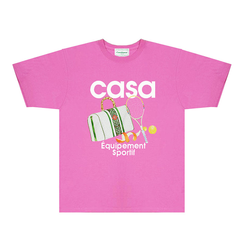 Casablanca T Shirts Fashion Print Street