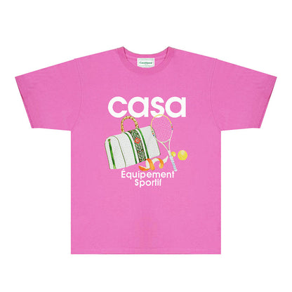 Casablanca T Shirts Fashion Print Street