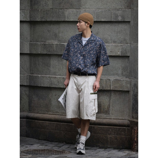 Unisex Shorts Loose Casual Pants Cargo Shorts Large Pocket