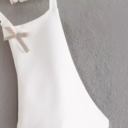 Women Tops Summer Bow Top Sexy Vest