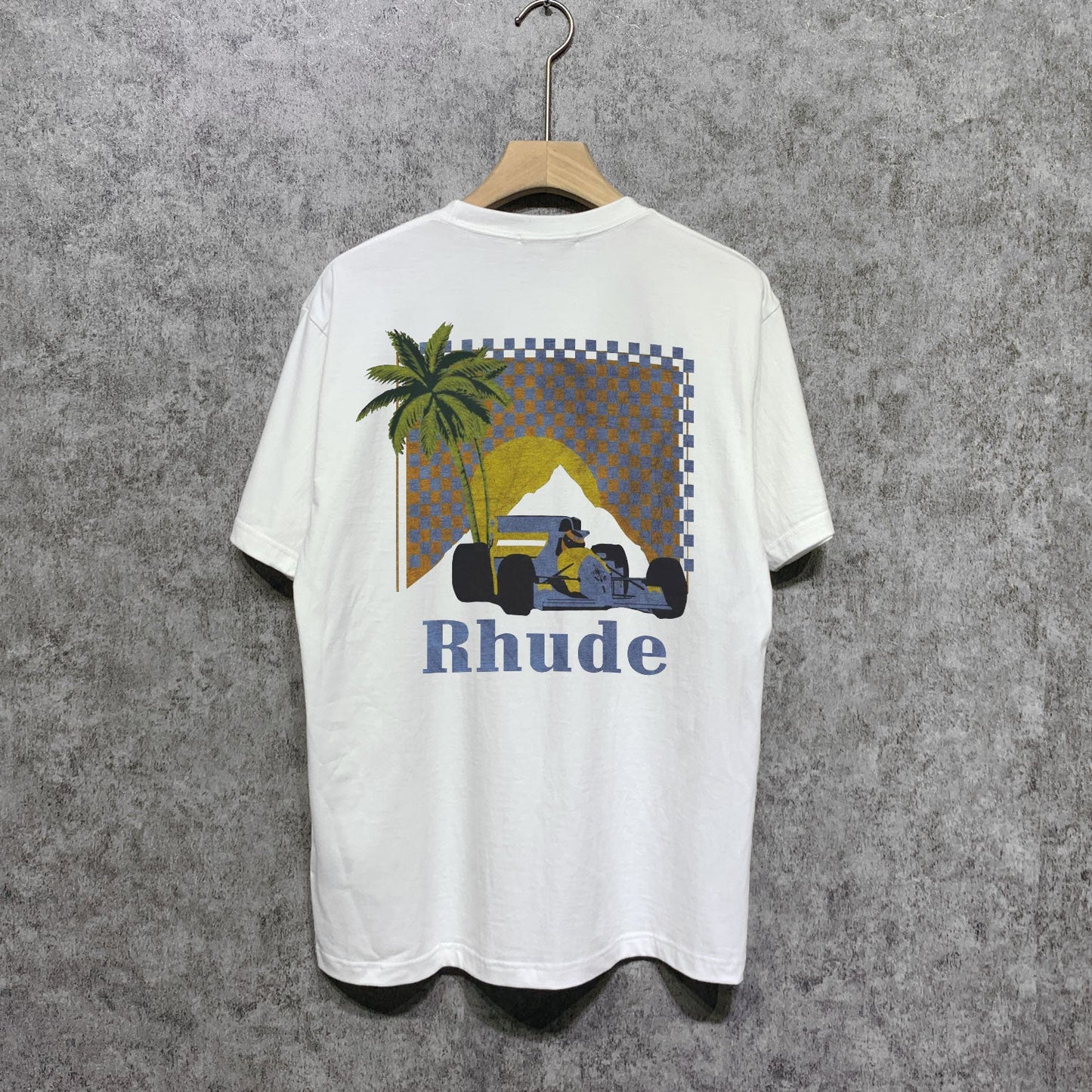 Rhude T Shirts Printed Trendy Pure Cotton