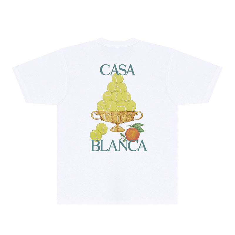 Casablanca T Shirts Fashion Print Street