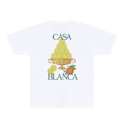 Casablanca T Shirts Fashion Print Street