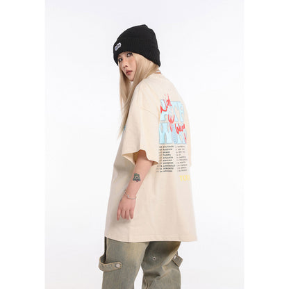 Unisex T-Shirts Travis Scott Loose Hip Hop T-Shirt