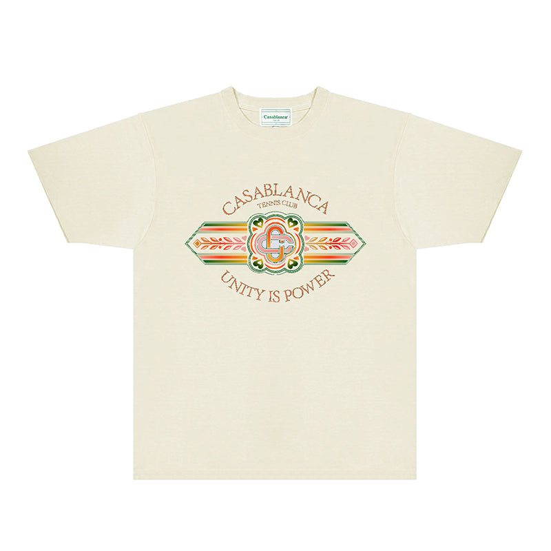 Casablanca T Shirts Fashion Print Street