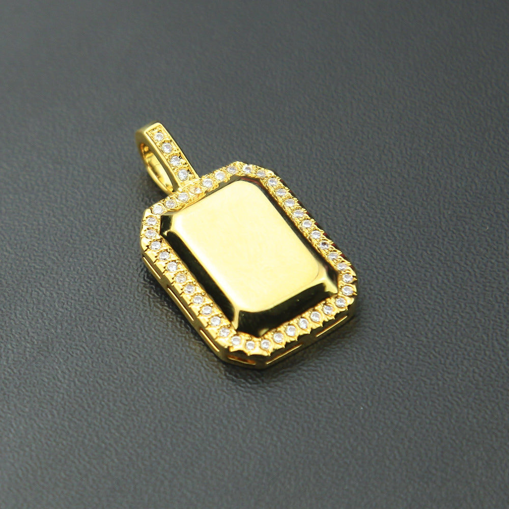 Jewelry hiphop cube pendant ins trendy cool hip hop men and women Spectrum St. Valentine's Royalty
