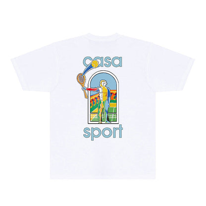 Casablanca T Shirts Fashion Print Street