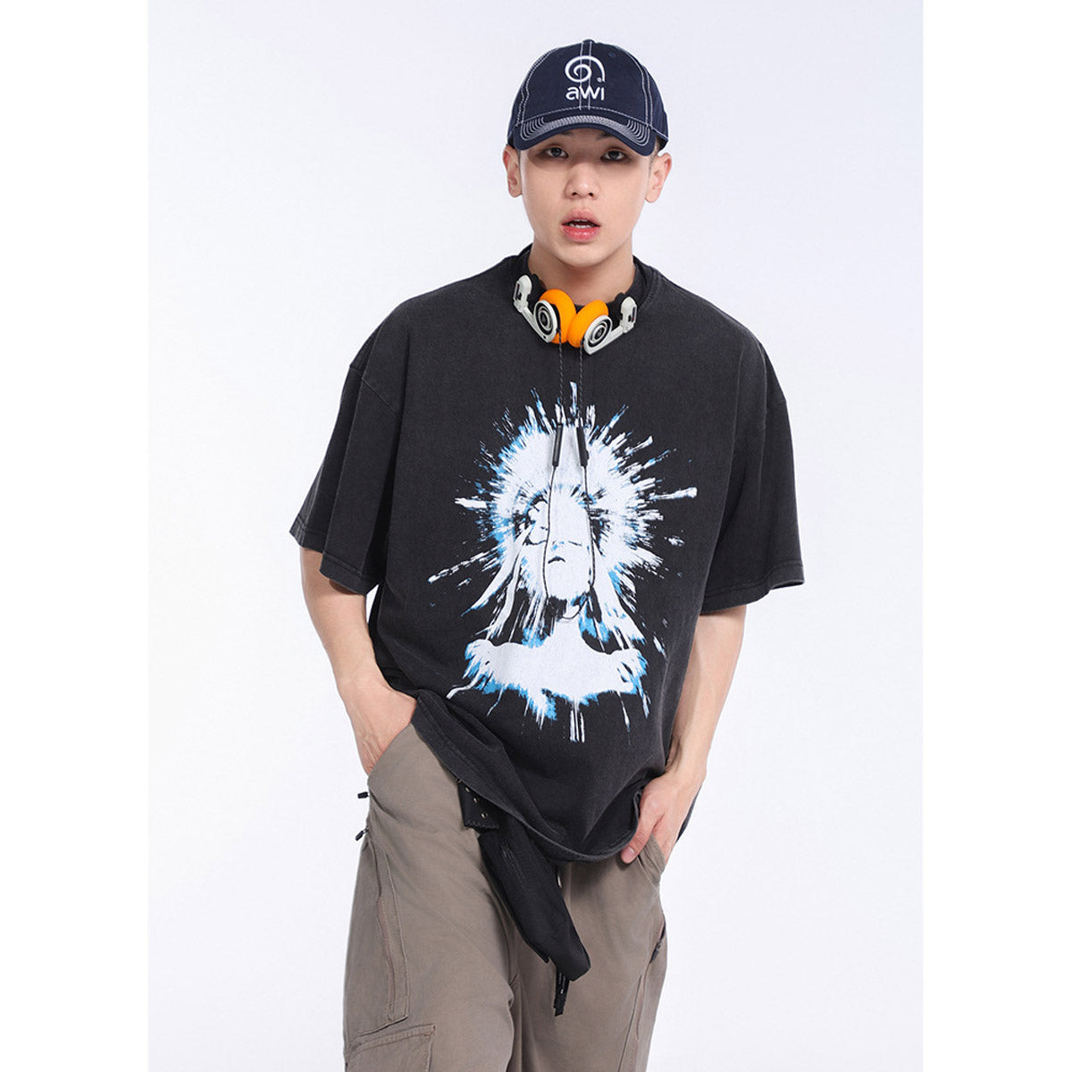 Unisex T-Shirts Vintage GALLERYDEPT Loose Fashion Tee
