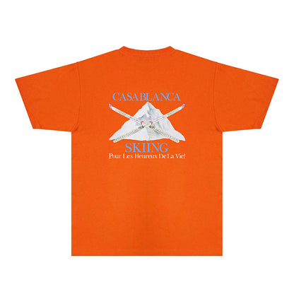 Casablanca T Shirts Fashion Print Street
