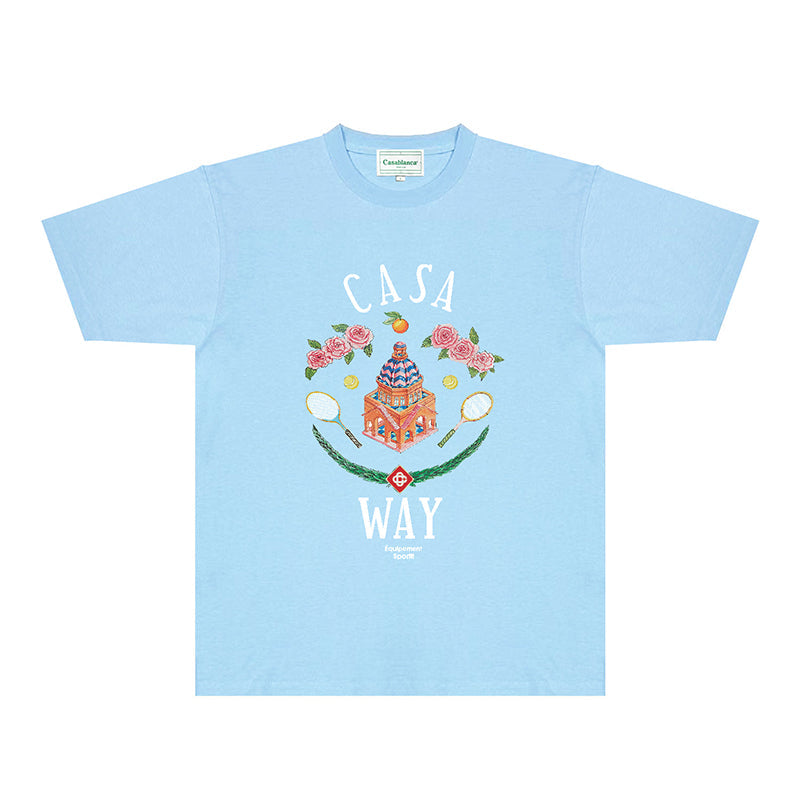 Casablanca T Shirts Fashion Print Street