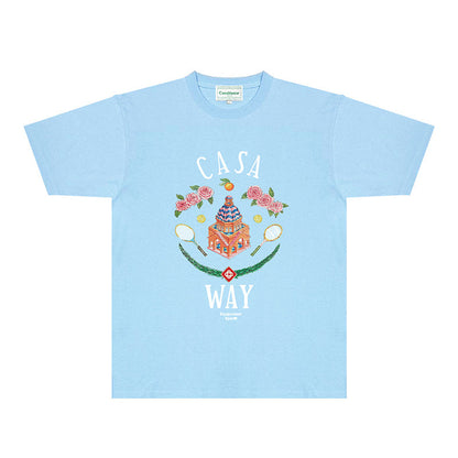 Casablanca T Shirts Fashion Print Street