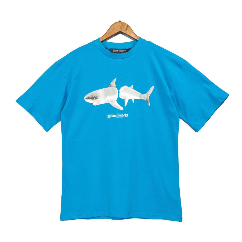 Palm Angels T Shirts Palm Angels Letter Print Short-Sleeve T-shirt Men's Loose