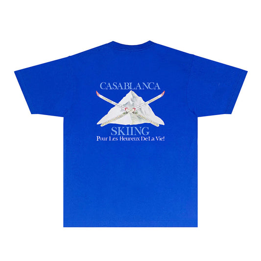 Casablanca T Shirts Fashion Print Street