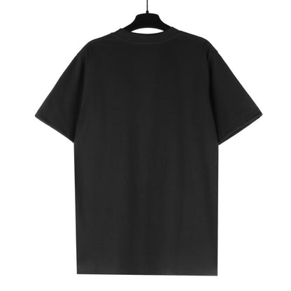 Palm Angle T Shirts Diamond-Embedded Decoration Couple Loose