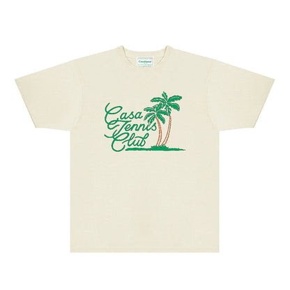 Casablanca T Shirts Fashion Print Street