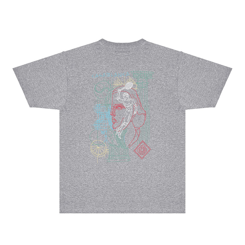 Casablanca T Shirts Fashion Print Street