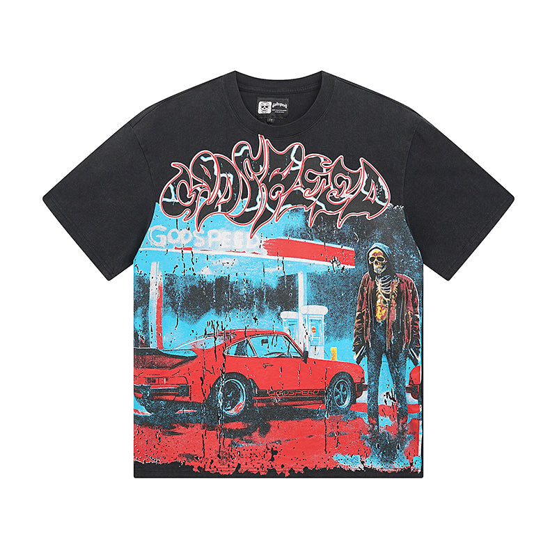 Godspeed T-Shirt Retro Fantasy Pattern