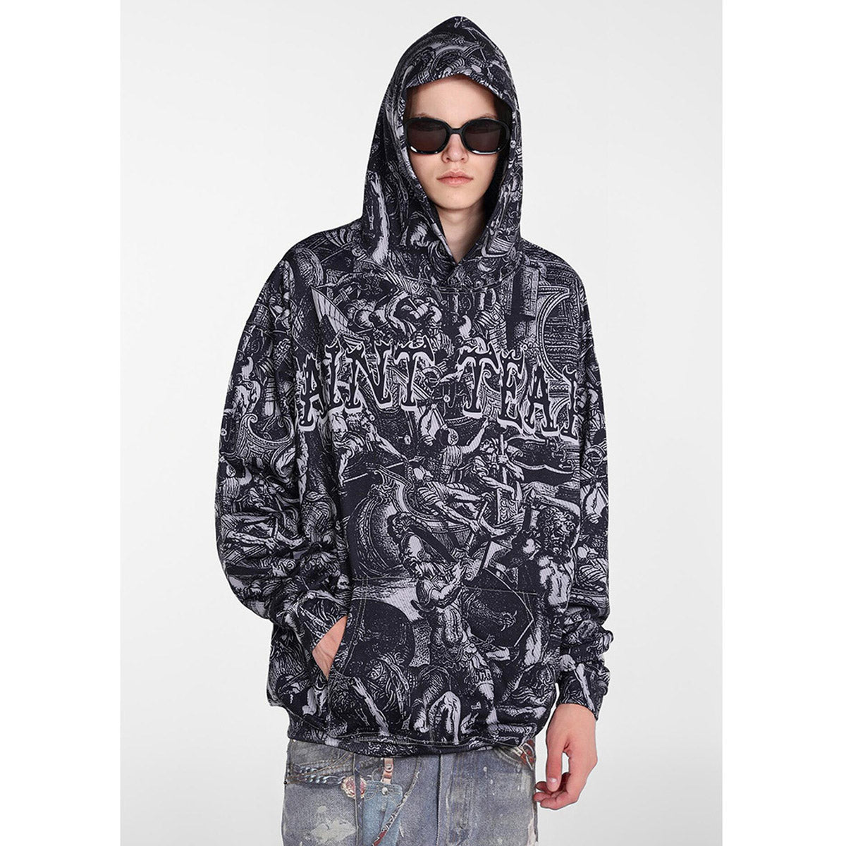 Unisex Hoodies Saint michael Loose Casual Hoodie