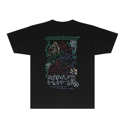 Casablanca T Shirts Fashion Print Street