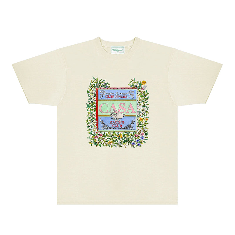 Casablanca T Shirts Fashion Print Street