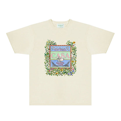 Casablanca T Shirts Fashion Print Street