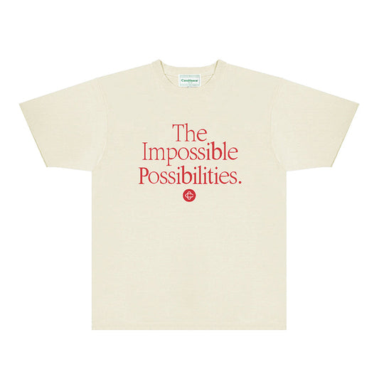 Casablanca T Shirts Fashion Print Street
