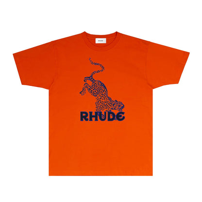 Rhude T Shirts Printed Trendy Pure Cotton