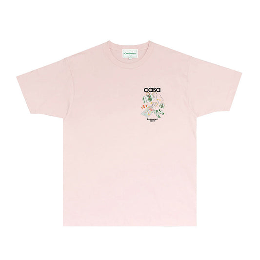 Casablanca T Shirts Fashion Print Street