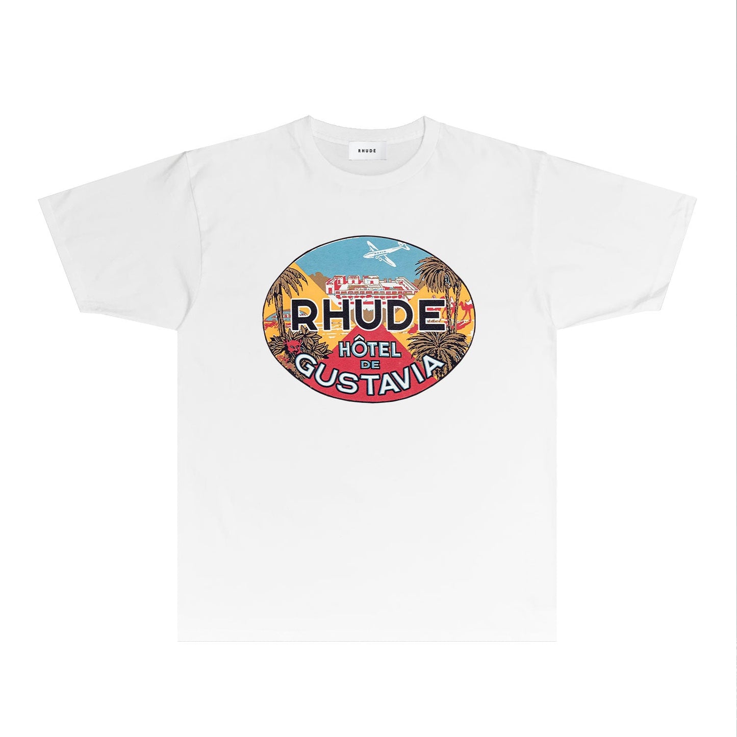 Rhude T Shirts Printed Trendy Pure Cotton