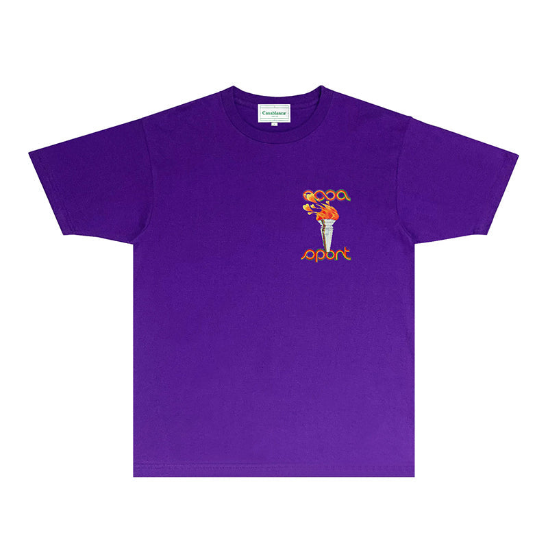 Casablanca T Shirts Fashion Print Street