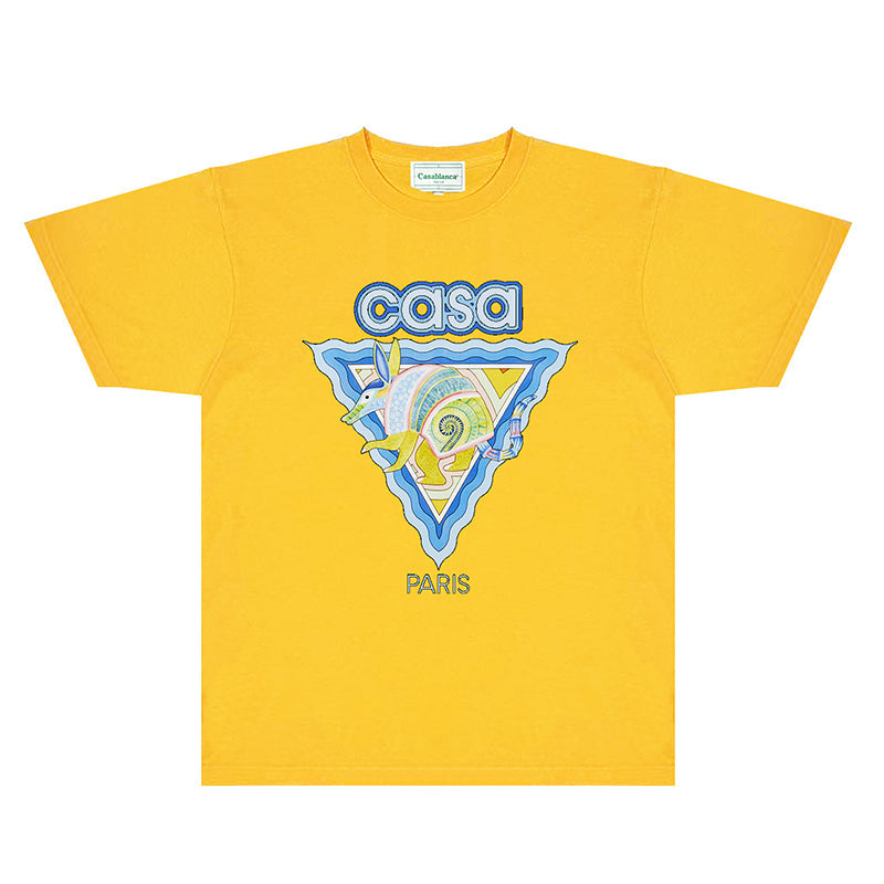 Casablanca T Shirts Fashion Print Street
