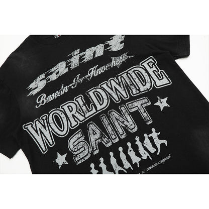 Unisex T-Shirts Saint Michael Fashion Loose Tee