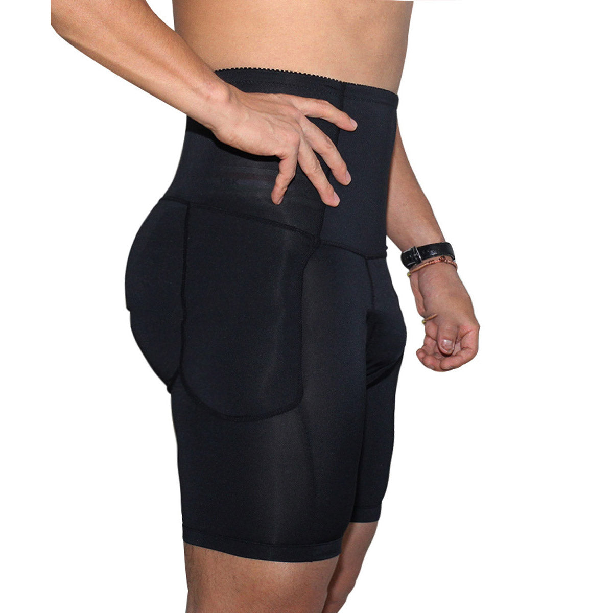 Men's Back Hip Design Belly Contracting Boxer Shorts