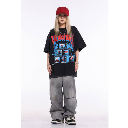 Unisex T-Shirts Vintage GALLERY DEPT Hip hop Tee