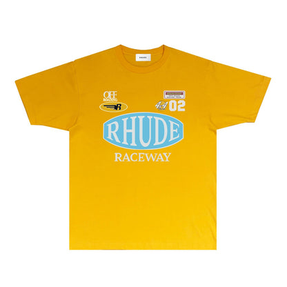 Rhude T Shirts Printed Trendy Pure Cotton
