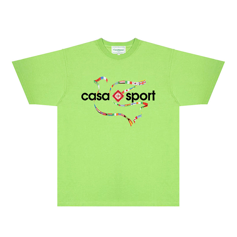 Casablanca T Shirts Fashion Print Street