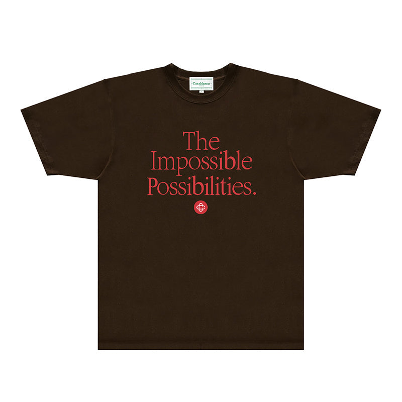 Casablanca T Shirts Fashion Print Street