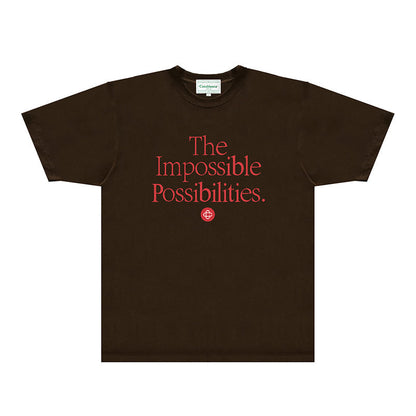 Casablanca T Shirts Fashion Print Street