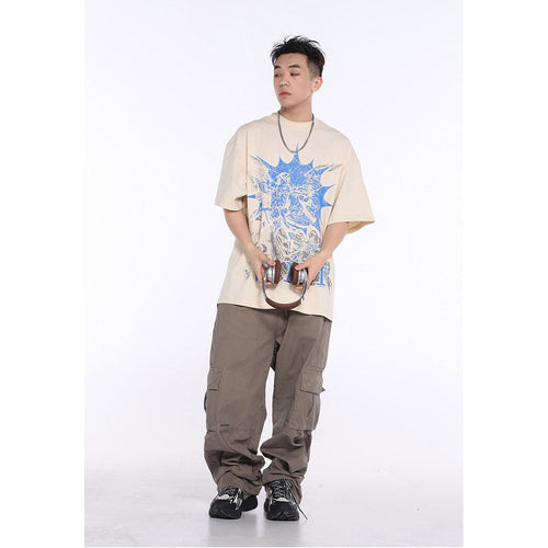 Unisex T-Shirts Saint Michael's Skeleton Print T-Shirt