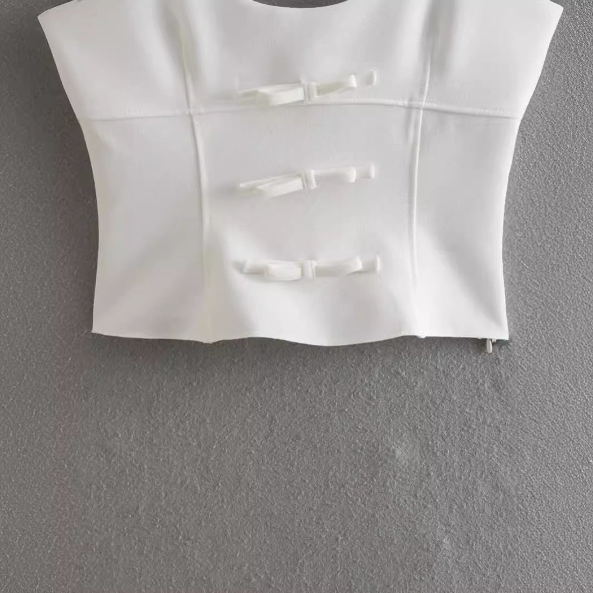 Women Tops Summer Bow Top Backless Sexy Vest