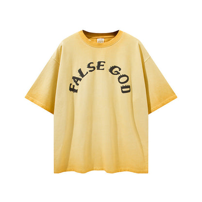 Kanye West Trust God T Shirt Summer Printed Short Sleeve Suit