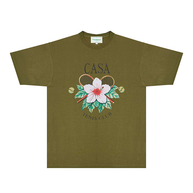 Casablanca T Shirts Fashion Print Street