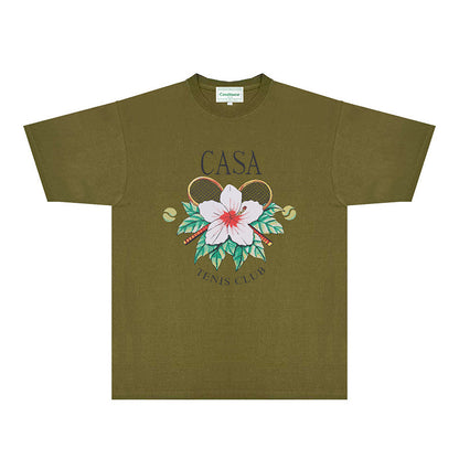 Casablanca T Shirts Fashion Print Street