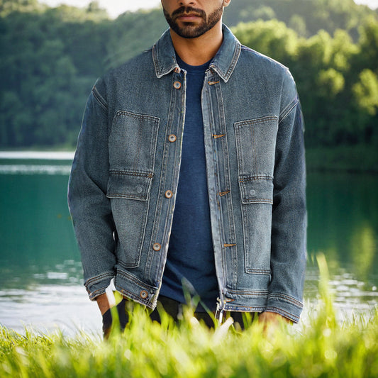 Men's Jacket Men's Denim Jacket Men's Spring