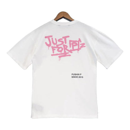Palm Angle T Shirts Graffiti Printing Loose Half Sleeve