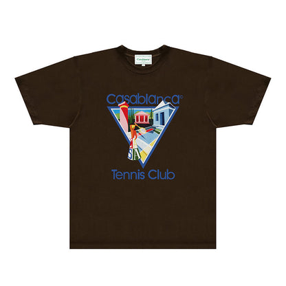 Casablanca T Shirts Fashion Print Street