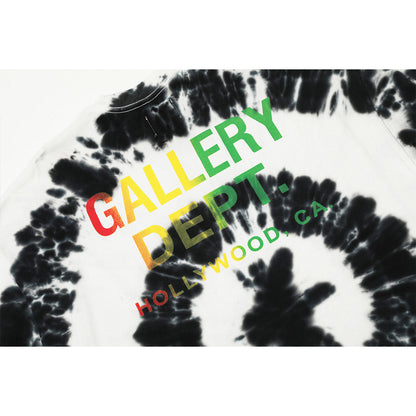 Unisex T-Shirts GALLERY DEPT Tie-Dye Loose Casual T-Shirt