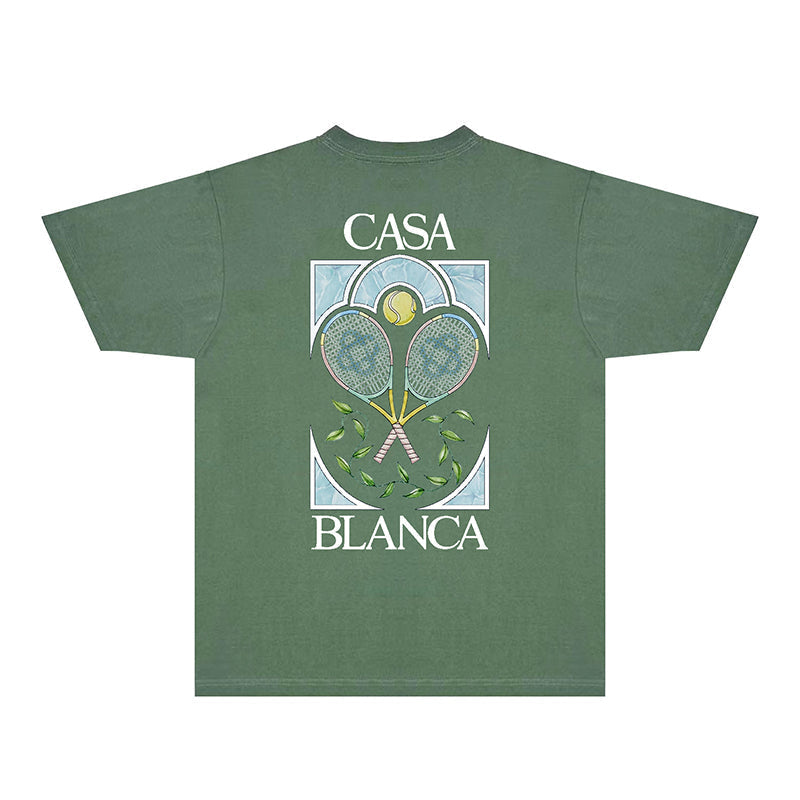 Casablanca T Shirts Fashion Print Street