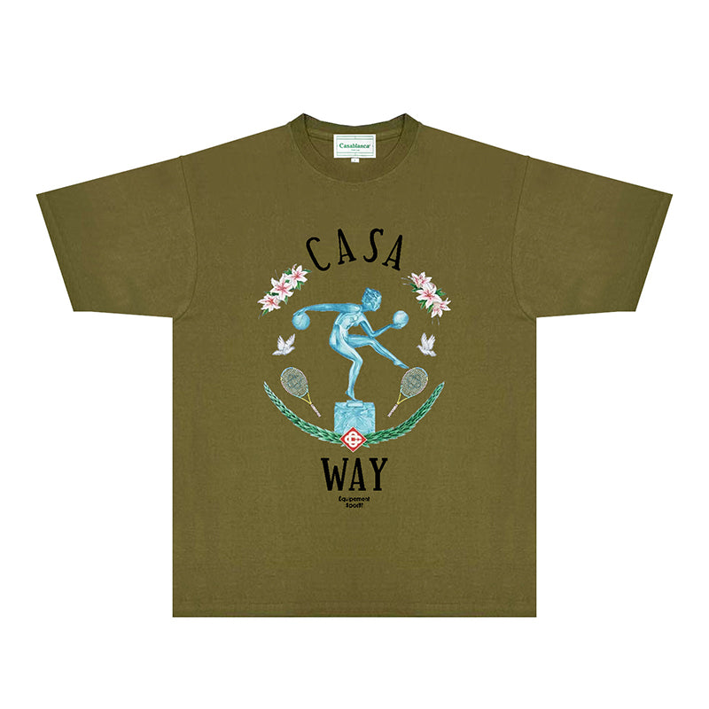 Casablanca T Shirts Fashion Print Street